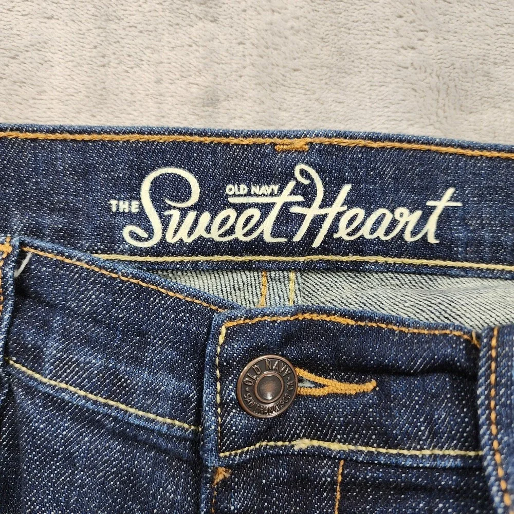 Old Navy Jeans‎ Womens 6 Blue The Sweetheart Mid Rise Skinny Stretch Denim